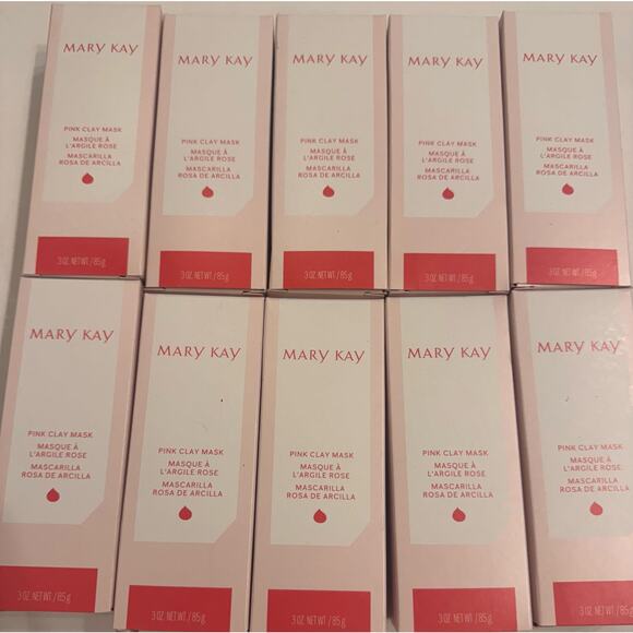 Lot of 10 NIB Mary Kay Pink Clay Mask 155315 3oz Unopened - Picture 2 of 6